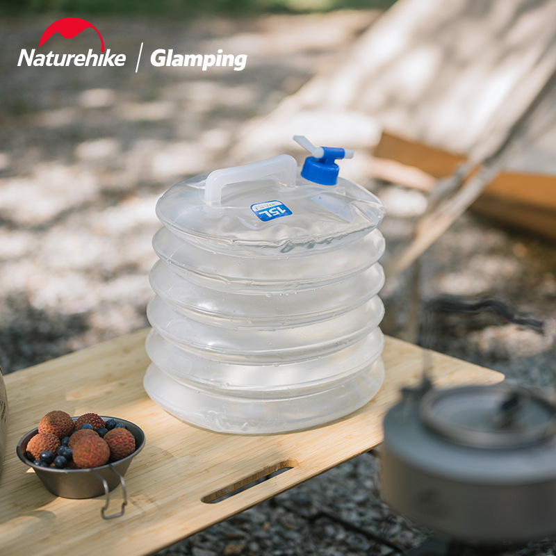 Naturehike-Outdoor PE balde do - Water Bag Collapsible avaliação e preço